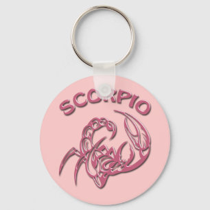 PINK SCORPIO KEY RING
