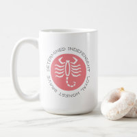 Pink Scorpio Traits Zodiac Star Sign Coffee Mug