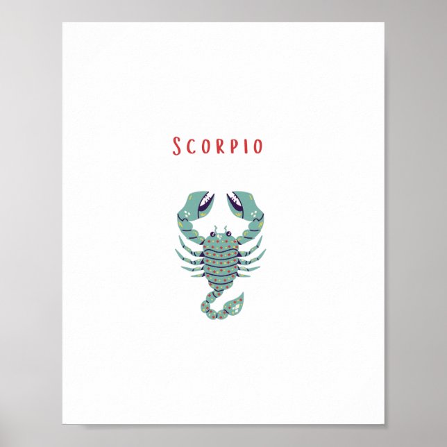 Pink Scorpio, zodiac, star sign (Front)