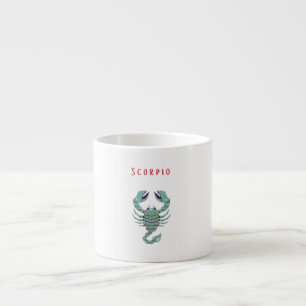 Pink Scorpio, zodiac, star sign Espresso Cup
