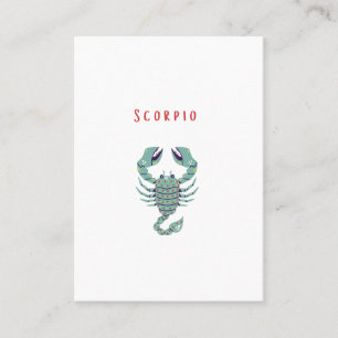 Pink Scorpio, zodiac, star sign Place Card