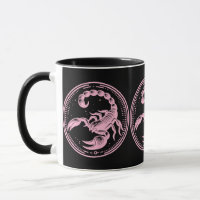 Pink Scorpion Astrology Zodiac Sign Scorpio