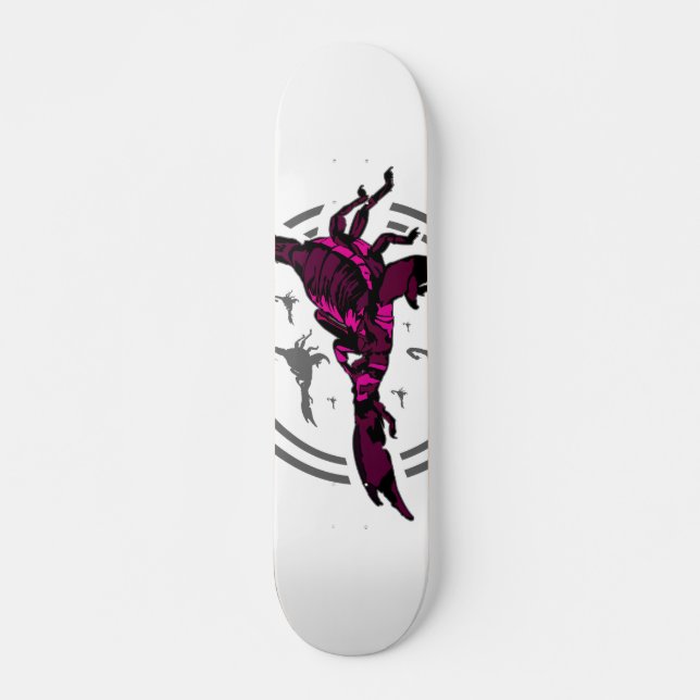 Pink Scorpion Skateboard (Front)