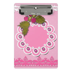 Pink scrapbooking mini clipboard