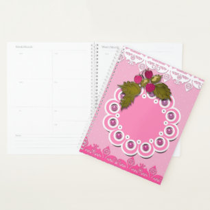 Pink scrapbooking planner