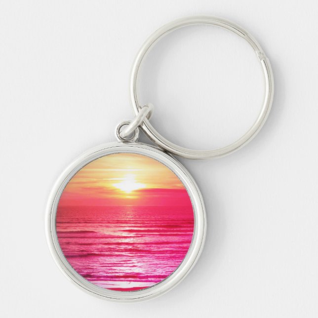 Pink Sea Key Ring (Front)
