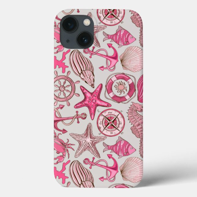 Pink Sea Pattern Case-Mate iPhone Case (Back)
