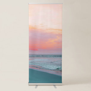 Pink Sea Quote Minimal Best Vertical Retractable Banner
