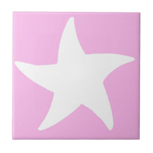 Pink Sea Star Tile