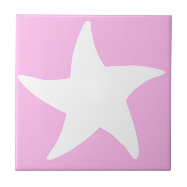 Pink Sea Star Tile (Front)