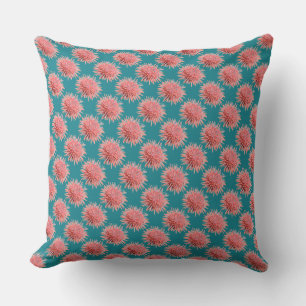 Pink Sea Urchins Pattern Cushion