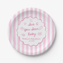 Pink Sea You Soon Baby Coastal Baby Shower