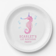 Pink Seahorse 1st birthday