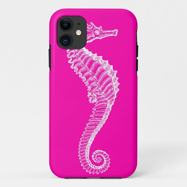 Pink Seahorse iPhone Case (Back)