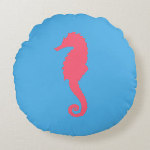 Pink Seahorse Pillow
