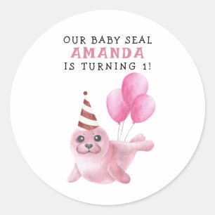 Pink Seal 1st Birthday Under The Sea
