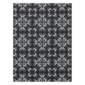 Pink seamless pattern on dark background tablecloth