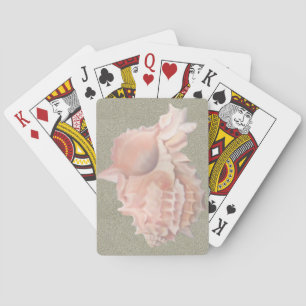 Pink Seashell Bicycle® Play Playing Cards