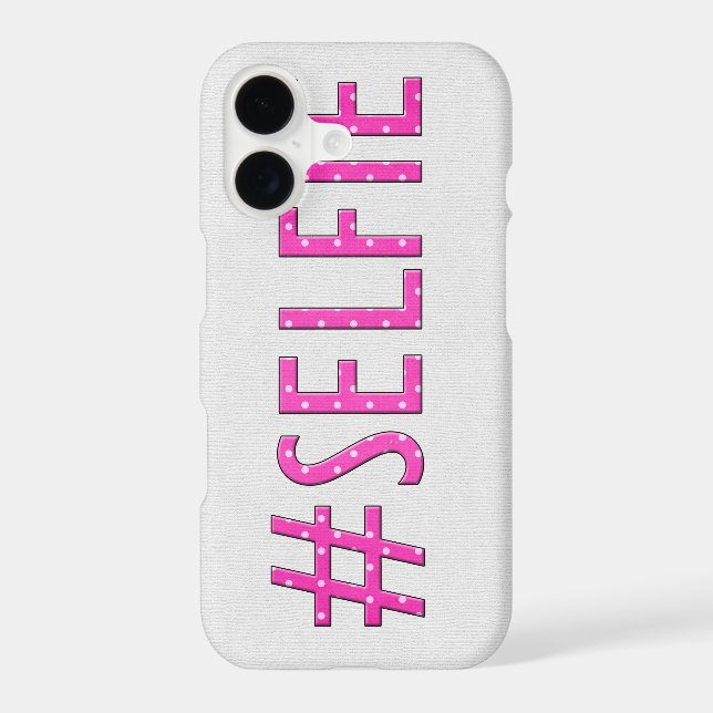 Pink "Selfie" Polka Dot (Back)