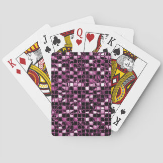 Pink Sequin Effect Playing Cards