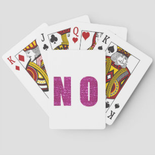 pink sequined no playing cards