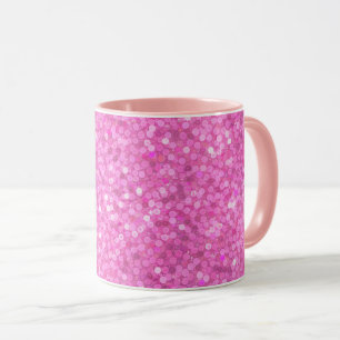 Pink Sequins Bling Mug