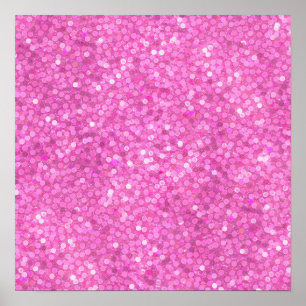 Pink Sequins Bling Poster
