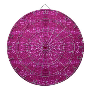 pink sequins dartboard