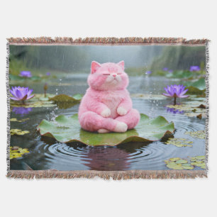 Pink Serenity 001 Throw Blanket