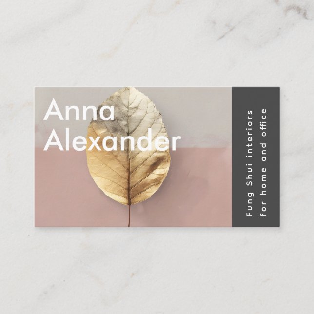 Pink Serenity Design 4 Business Card (Front)