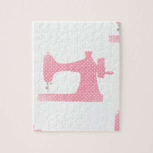 pink sewing machine jigsaw puzzle