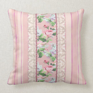 Pink "Shabby Chic" Throw Pillow
