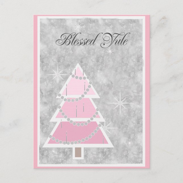 Pink shade, Yule Cards (Front)