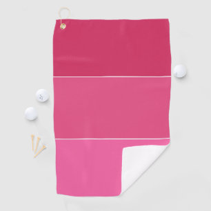 Pink Shades of Hawaii Stripes Golf Towel
