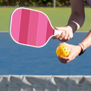 Pink Shades of Hawaii Stripes Pickleball Paddle