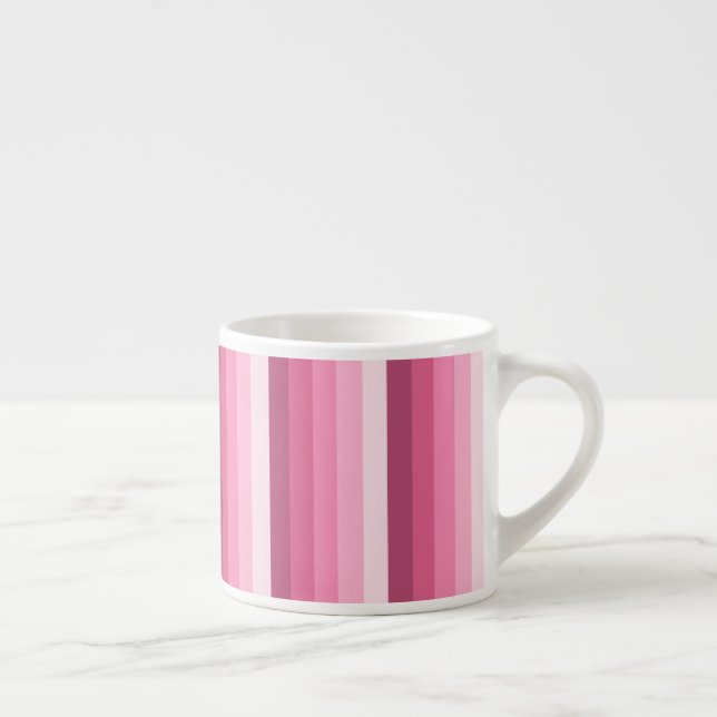 Pink shadow stripes espresso cup (Right)