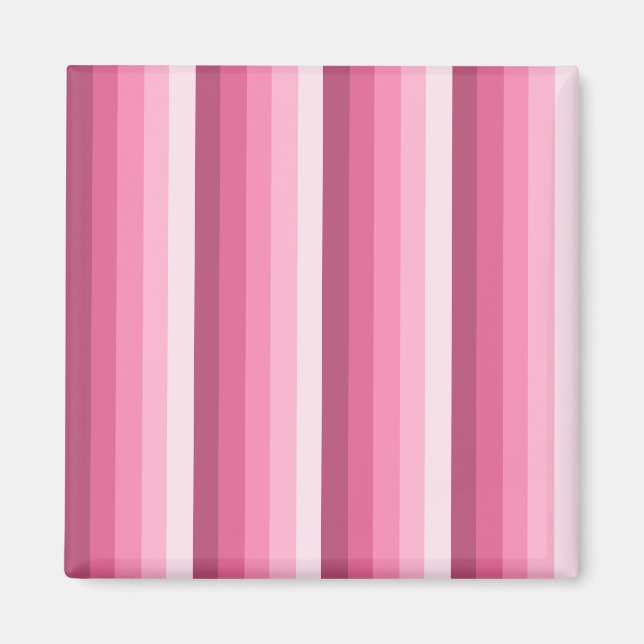 Pink shadow stripes magnet (Front)