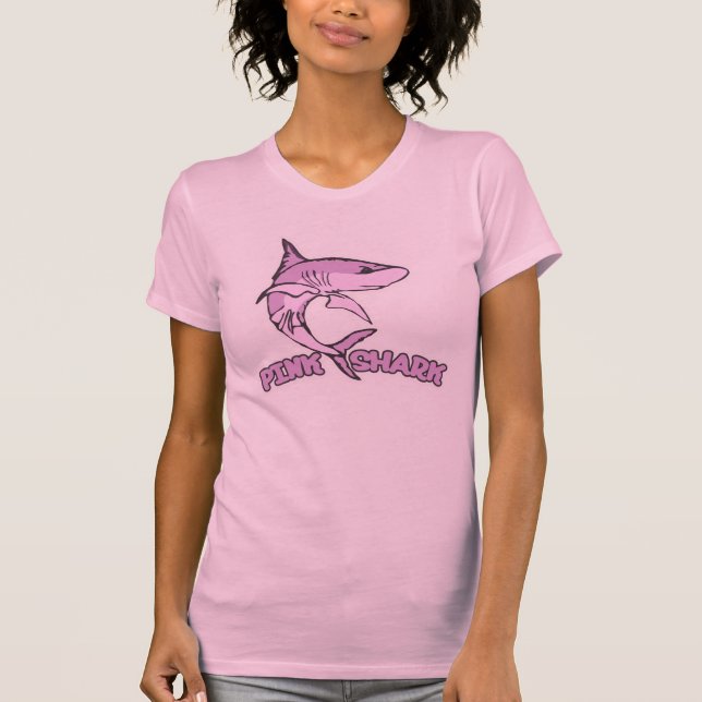 Pink shark t-shirt (Front)