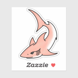pink shark week cartoon tattoo art ocean animal 