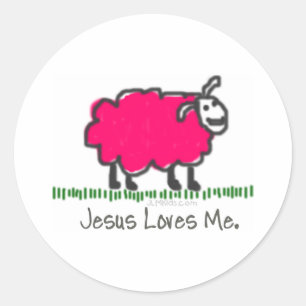 Pink Sheep Classic Round Sticker