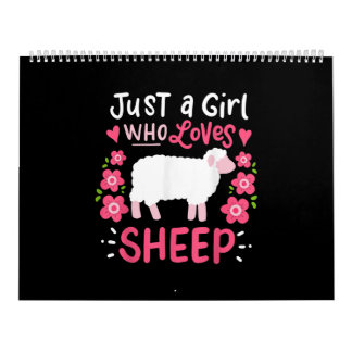 Pink Sheep | Just A Girl Who Loves Sheep Gift Calendar