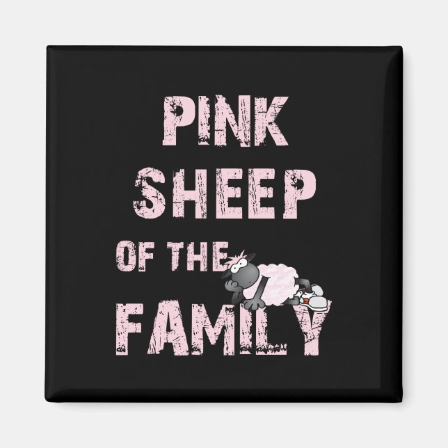 Pink Sheep Magnet (Front)