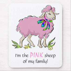 Pink Sheep of the Family Mouse Mat