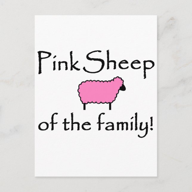 Pink Sheep of the Family Postcard (Front)