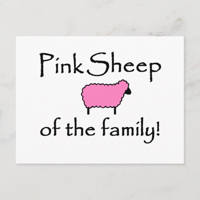 Pink Sheep of the Family Postcard (Front)