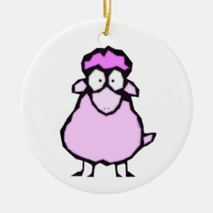 Pink Sheep Ornament