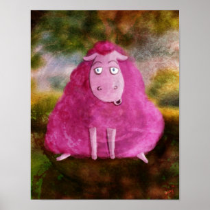 Pink Sheep Print