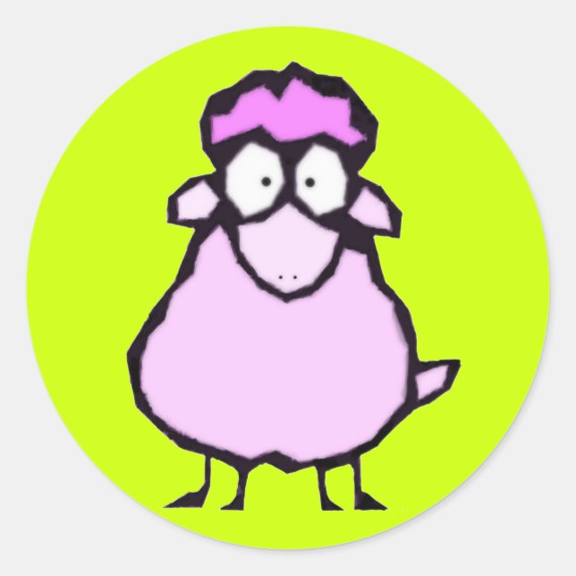 Pink Sheep Stickers (Front)