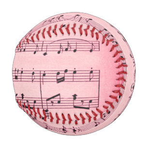 Pink Sheet Music Baseball