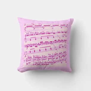 Pink Sheet Music/Glee Club Cushion